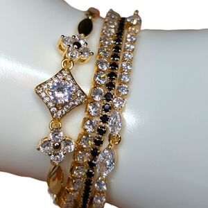 2 for $40 Pretty Bird 14K Rose Gold Plated Stacking/Tennis Bracelet $25 Each